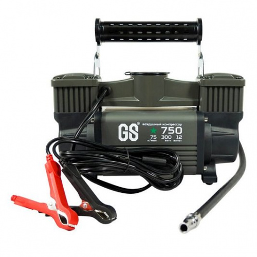 Компрессор  75л/мин 300W 12V 10Атм, шланг с переходником Green Star GS-750, шт