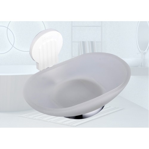 Мыльница стеклянная FRAP® F3302, 3 цветных насадки