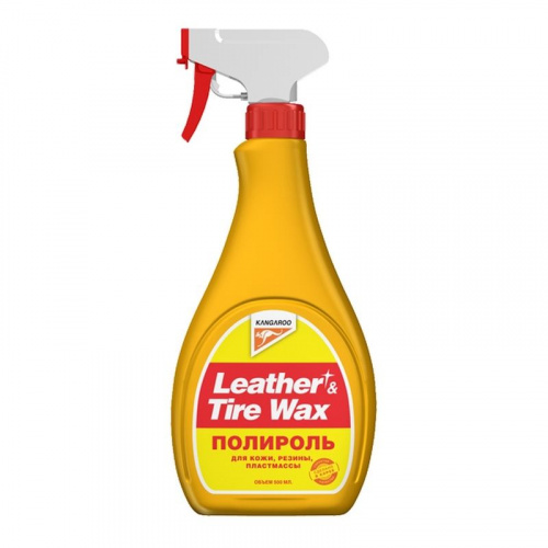 Полироль универсальный (кож.,рез.,пласт.) Leather & Tire Wax lite (без губки), 500мл