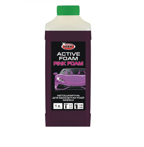 Автошампунь для бесконтактной мойки Активная пена AF-PINK FOAM 1 л.  "STAR WAX"  концентрат (1:40-1: