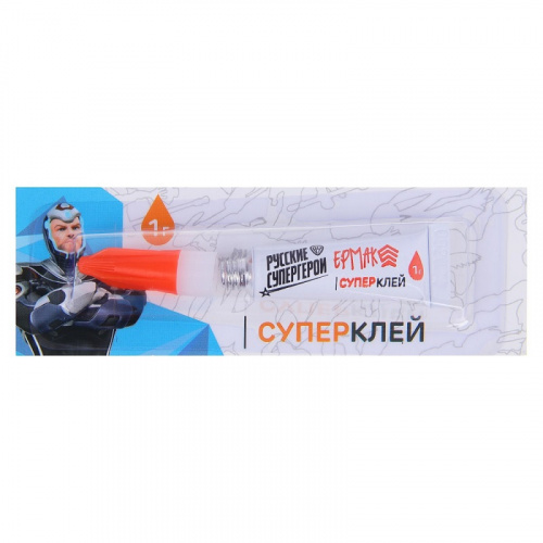 Клей супер 1г ЕРМАК  на блистере