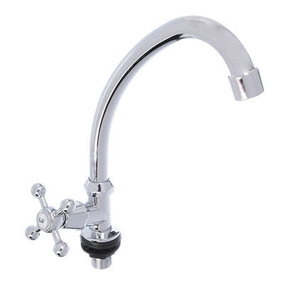 СоюзКран Кран для холодной воды, керам. кран-букса 1/2, хром, цинк, SK06-T308