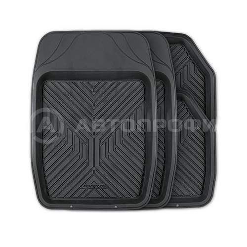 Коврики-ванночка 4 предмета Autoprofi Groove черный (6ком/уп) (TER-150 BK), компл