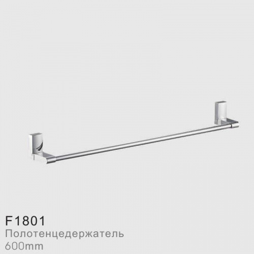 Полотенцедержатель FRAP® 1801, металл, в комплекте накладки двух цветов хром/белый 550 мм (в блистер