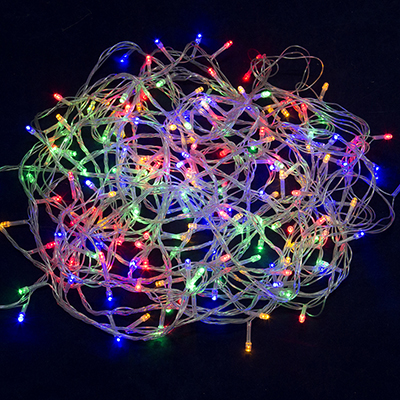 СНОУ БУМ Гирлянда эл. вьюн 14м, 180 LED,мультицвет, 8 реж, ПВХ прозрачный, 220В