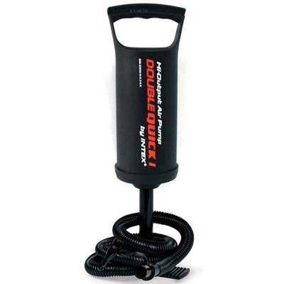 INTEX Насос ручной Double Quick I, объём 0,9л, 29см, 3 насадки в комплекте, 68612