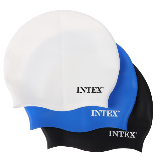 INTEX Шапочка для плавания силиконовая, от 8 лет, 3 цвета, 55992, шт