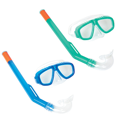 BESTWAY Маска для снорклинга AQUA CHAMP ESSENTIAL, поликарбонат, полипропилен, ПВХ,  3+, 24018