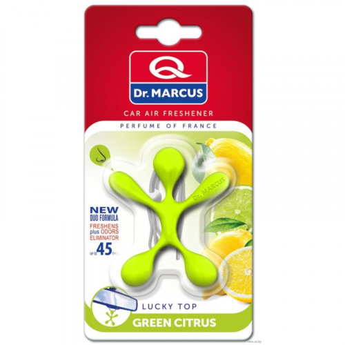 Ароматизатор воздуха подвесной, "Dr.MARCUS" Lucky Top Green citrus