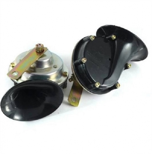 Сигнал звуковой электр. 12 V  2шт. VOLGA "улитка" d=105мм, 115db HORN c302/c303
