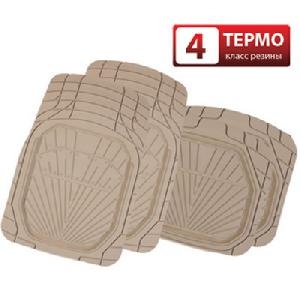 Коврики-ванночка 4 предмета морозостойкие Autoprofi Power бежевый (5ком/уп) (TER-510 BE), компл