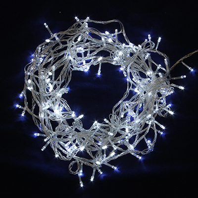 СНОУ БУМ Гирлянда эл. вьюн 14м, 180 LED, белый, пост. свечение, ПВХ прозрачный, 220В
